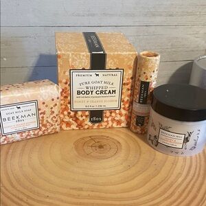 Beekman 1802 Honey & Orange Blossom Whipped Body Cream and Soap Set